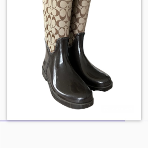 - Authentic Couch Rain-boot Brown sz8 - Picture 10 of 12